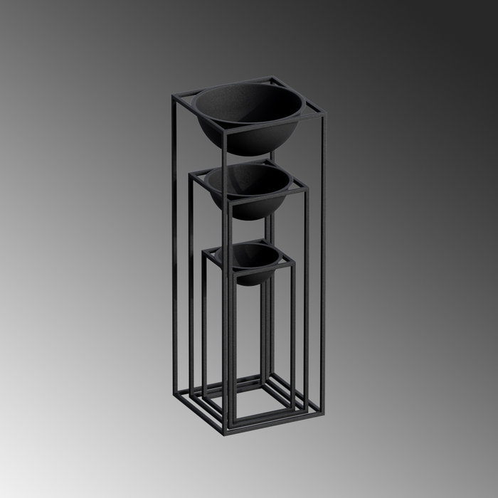 Aberto Design Maceta Decorativa GED-019 Negro